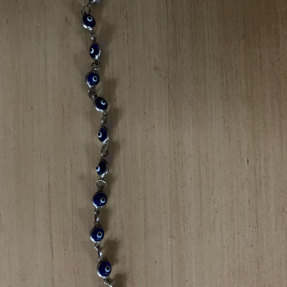 Evil eye bracelet bought in Greece.